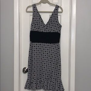 White House Black Market printed jersey dress